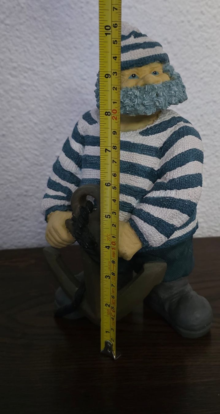 Statuette: Dekofigur Seemann mit Anker, maritim, ca. 25cm hoch – Usato da Rheinsulz venduto da Dred 8