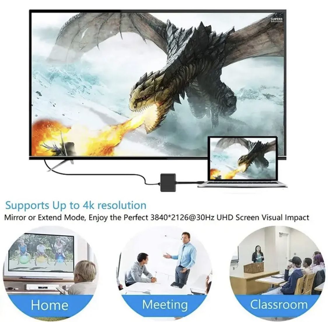 Kabel: USB-C Multiport Adapter HDMI 4K Hub Typ C auf USB 3, Spliter – Neu und originalverpackt aus Schaffhausen von _ALEJNA_ 9