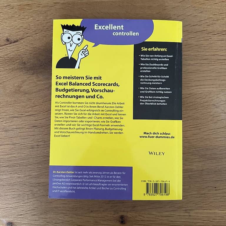 Libri: Excel im Controlling für dummies – Usato da Solothurn venduto da Juliasju 1