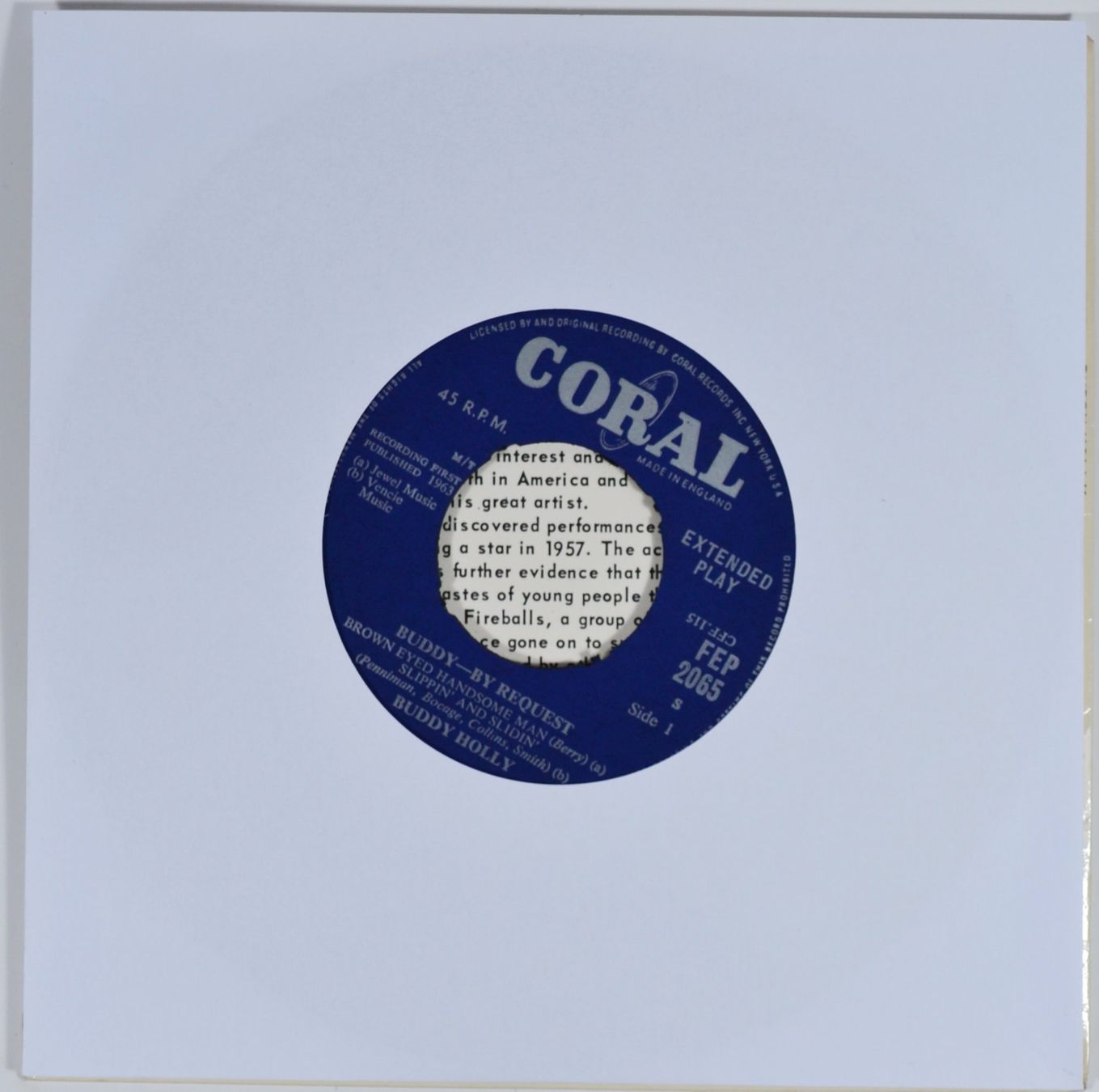 Dischi in vinile: EP: BUDDY HOLLY - By Request – Usato da Frenkendorf venduto da Yard-Sale-2000 2