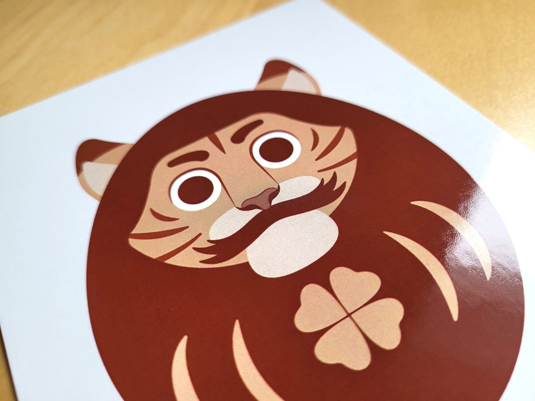 Cartoline postali: Postcard Tiger / Daruma Zodiac Collection – Nuovo (secondo la descrizione) da Bellinzona venduto da SFdesign 1