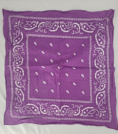 LOT 3 FOULARDS violet, blue, gris