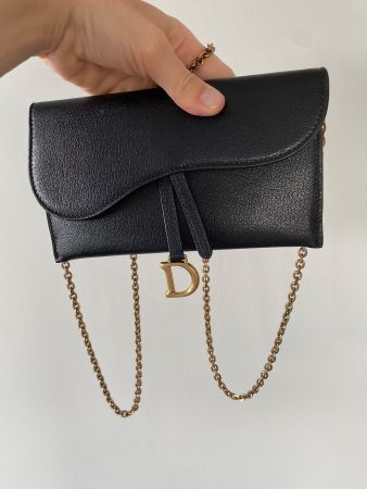 Dior saddle Tasche mit Kette