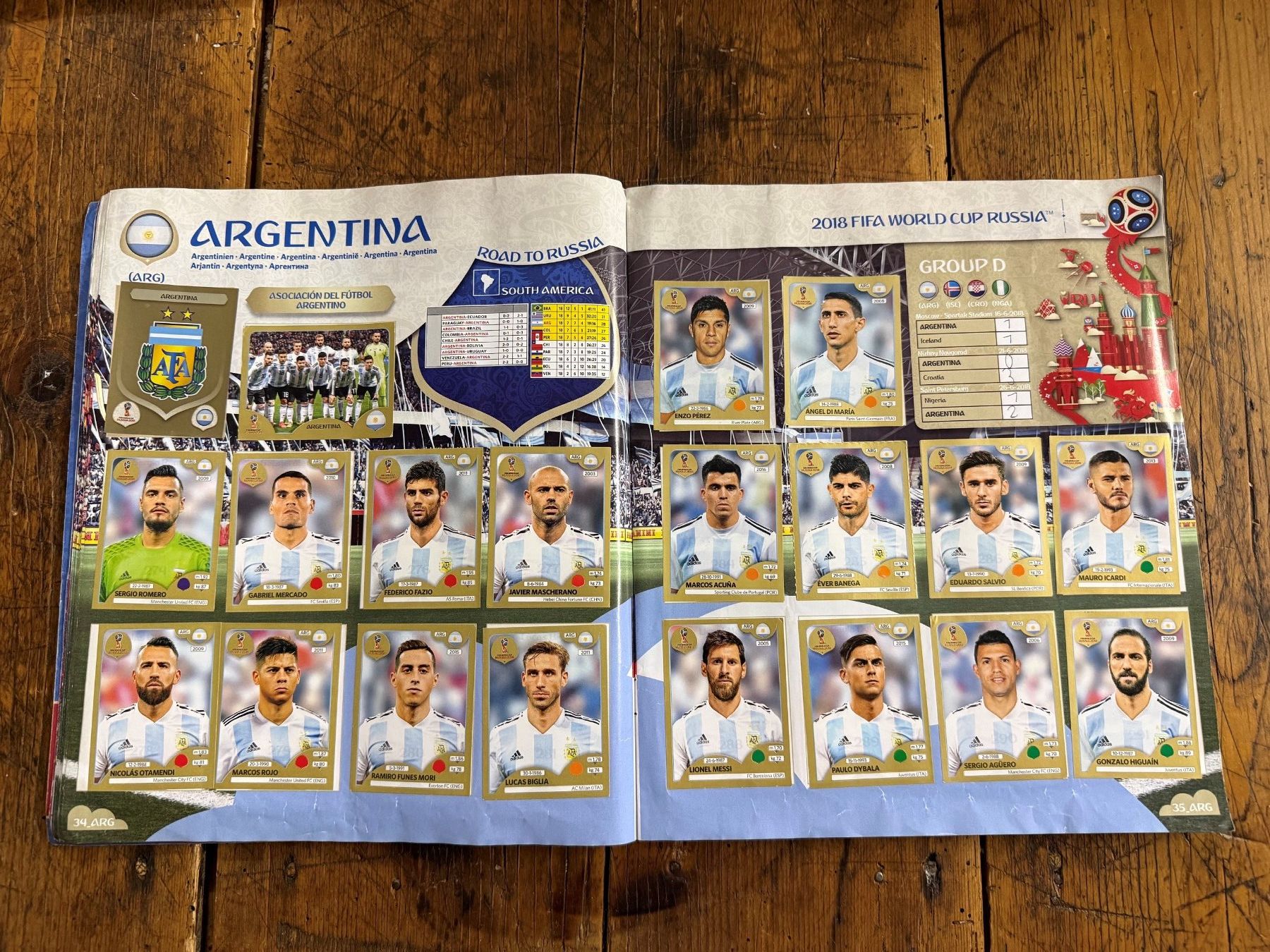 Panini Album: Album Panini WM 2018 - Komplett – Usato da Chiggiogna venduto da TheLegend88 4