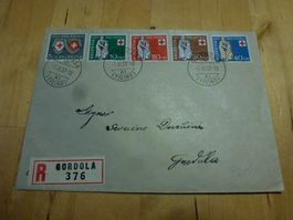 Pro Patria ++ FDC 1957 Ersttag Gordola