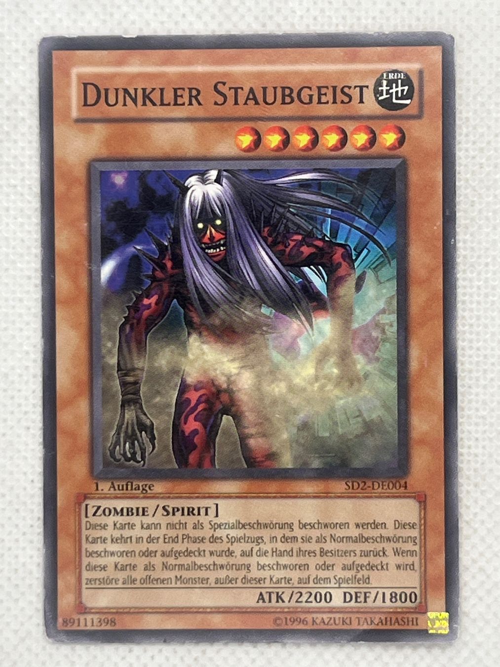 Yugioh Carte collezionabili: Yu-Gi-Oh Dunkler Staubgeist SD2-DE004 1 Auflage – Usato da Hinterkappelen venduto da Kim1992