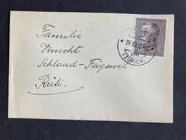 Schweiz 1950 Neujahrsgruss PJ-Briefli 5 Rp RÜTI