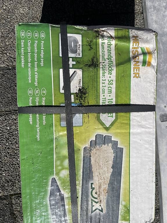 Altri materiali da costruzione: Teichrandpflöcke  – Nuovo e nell'imballaggio originale da Lütisburg Station venduto da ilo_w8vk 1