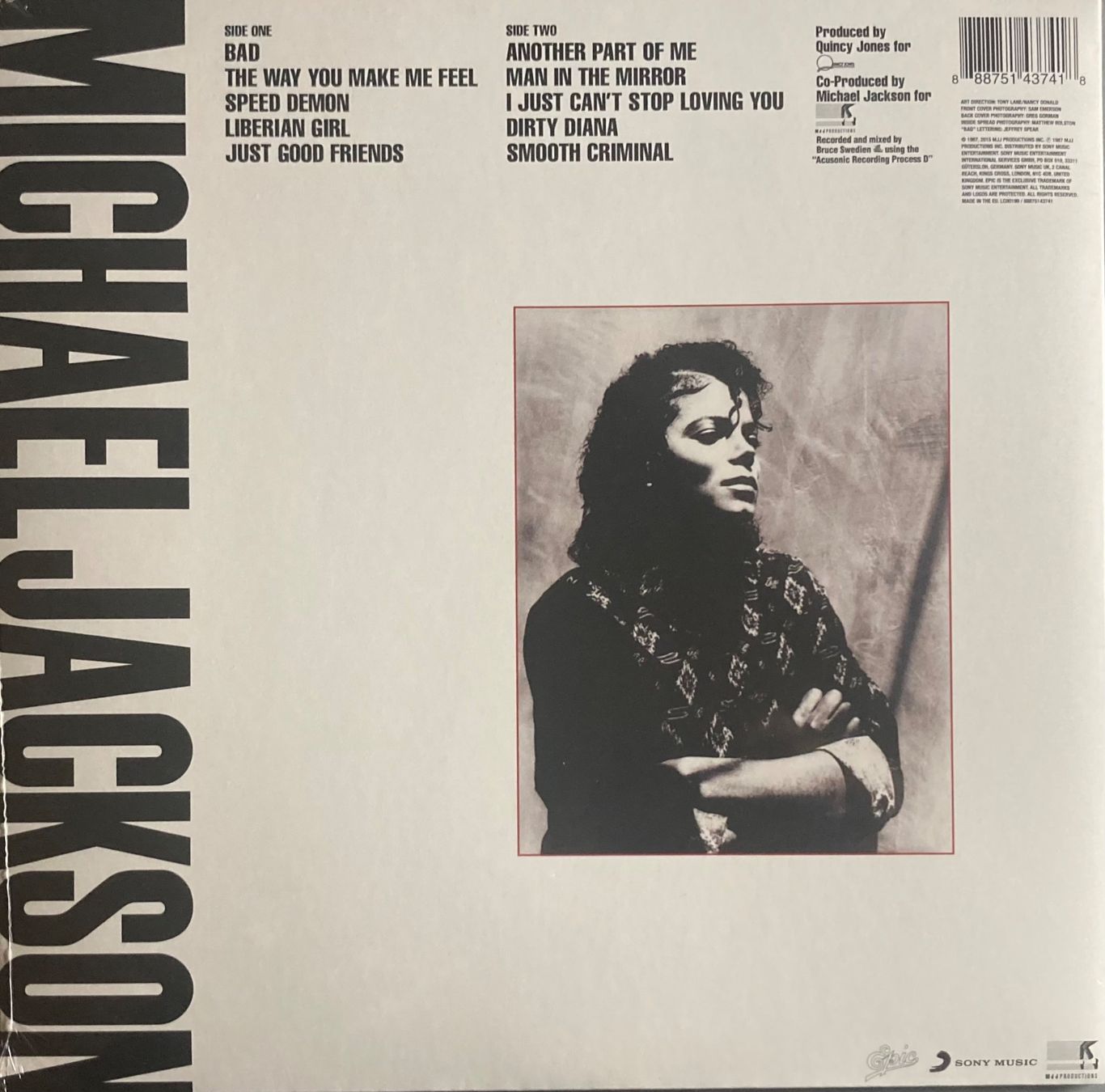 Dischi in vinile: MICHAEL JACKSON - BAD – Nuovo e nell'imballaggio originale da Poliez-Pittet venduto da Newtown-Records 1