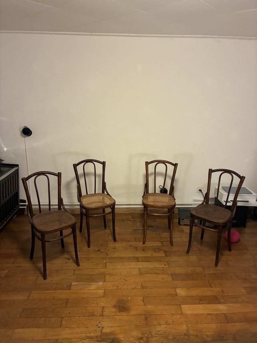 Sedie: 4 chaises J.F. Zwahlen bois – Usato da Chamblon venduto da BrocanteDeLaColline