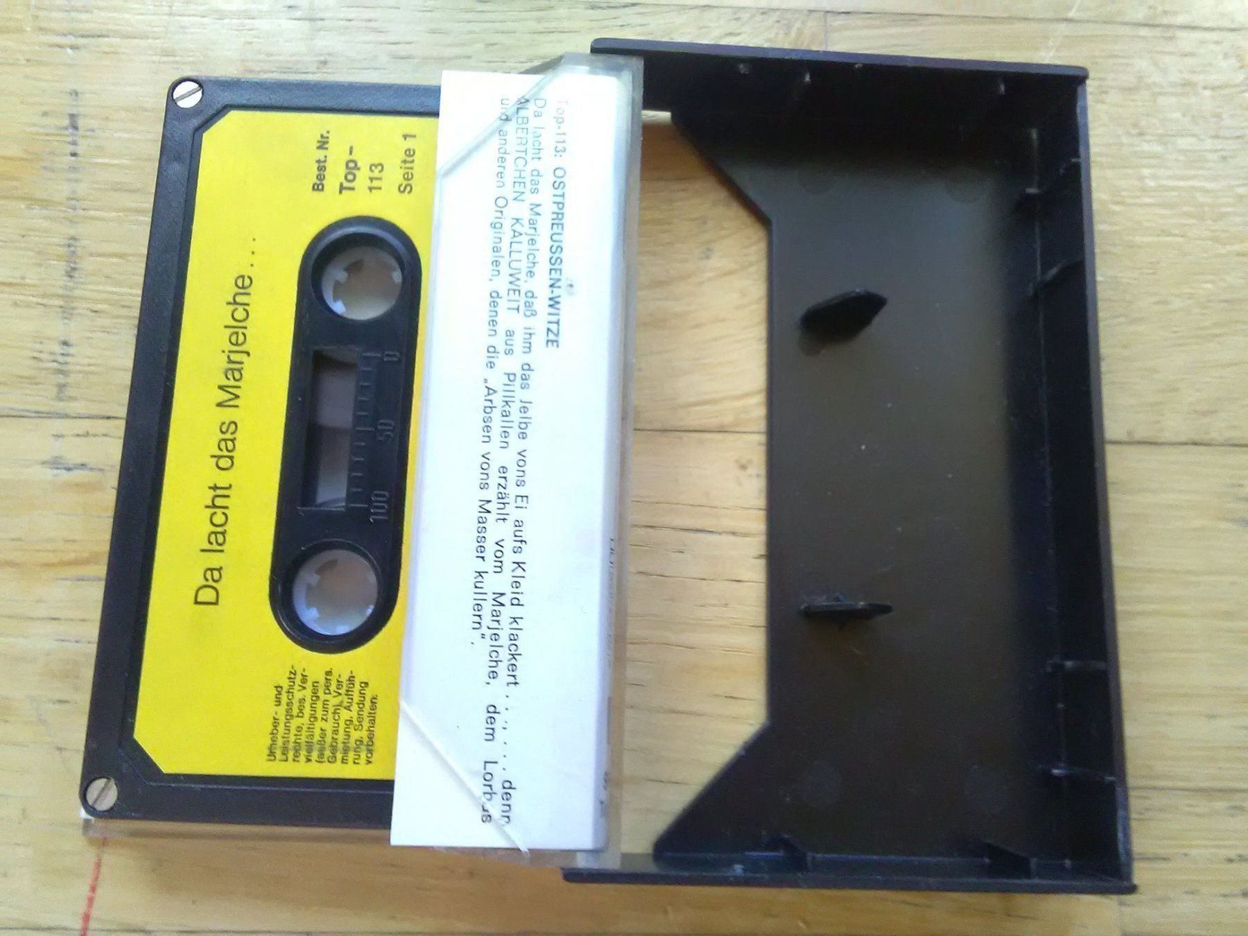 Musicassette: Ostpreussen-Witze (MC) – Usato da St.Galllen venduto da elkaphone 2