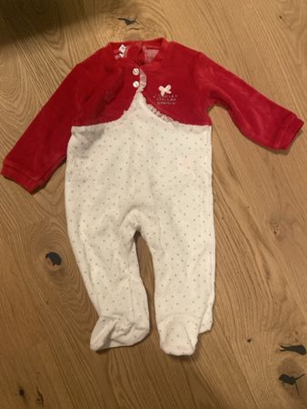 Mignolo Baby Samt Strampler, Grösse 74