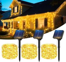 Solar Lichterkette 3x17m