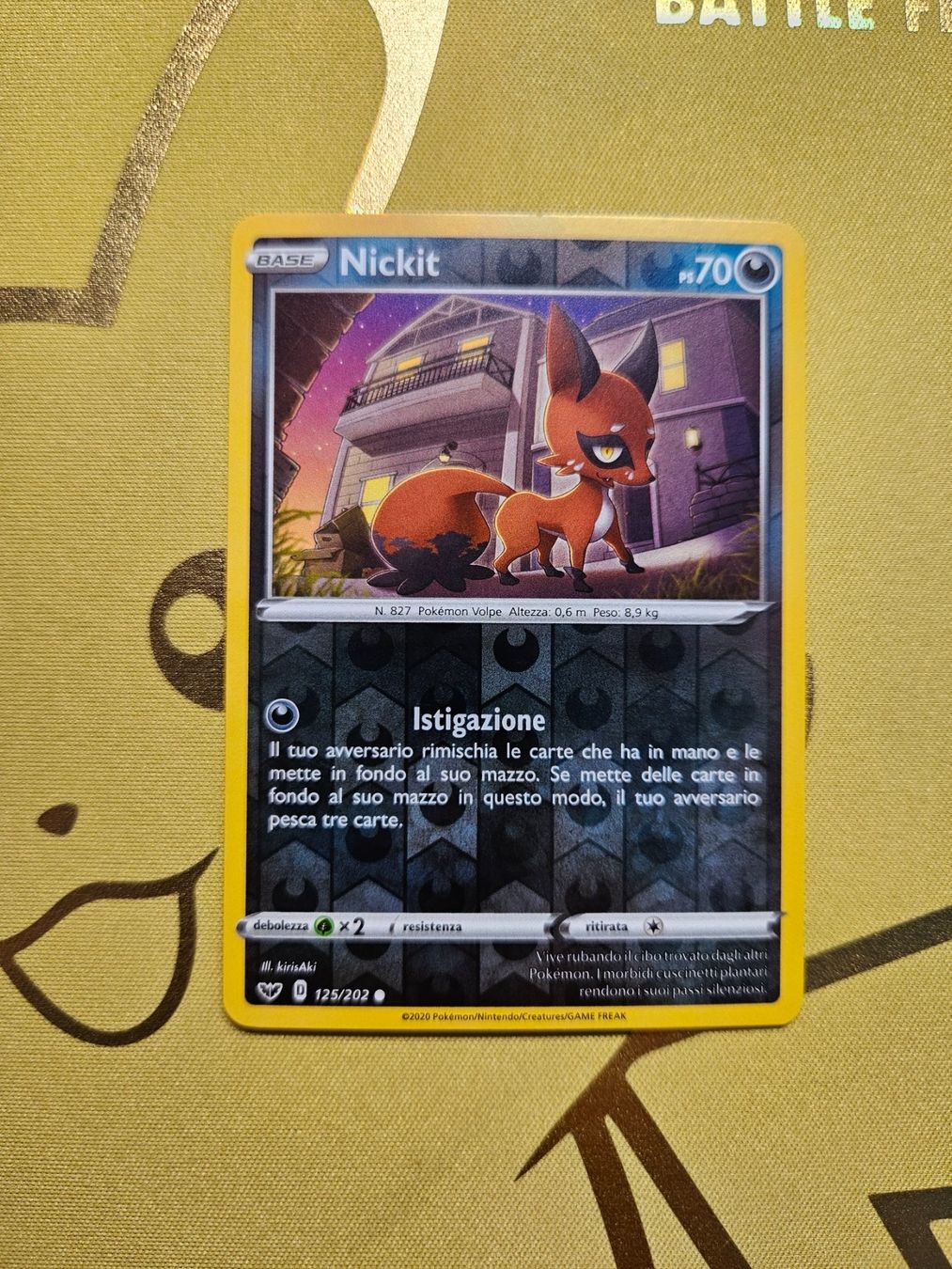 Pokémon Carte collezionabili: Sword & Shield - Nickit – Usato da Bellinzona venduto da Pokemarco
