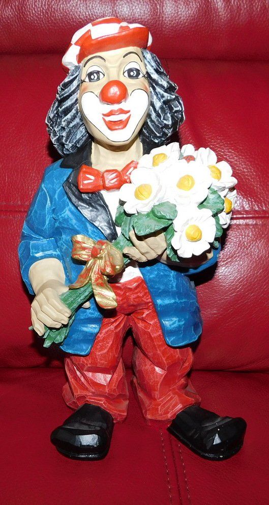 Statuette: Seltener Gilde Clown, H ca. 34 cm – Usato da Villnachern venduto da Schnugelchen