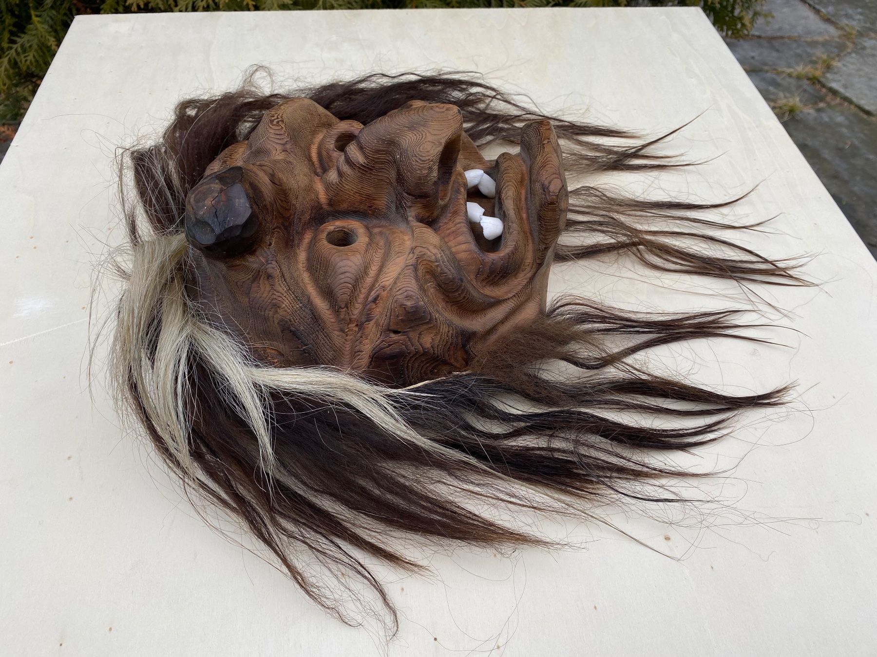 Altro in Antiquarato & Arte: sehr schöne alte Walliser Holzmaske – Usato da Feldbach venduto da Olive1 2