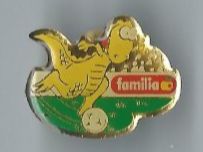 Familia Anstecknadel Dino Fussball