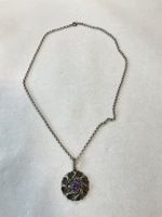 Ancien collier en argent 800 avec améthyste 