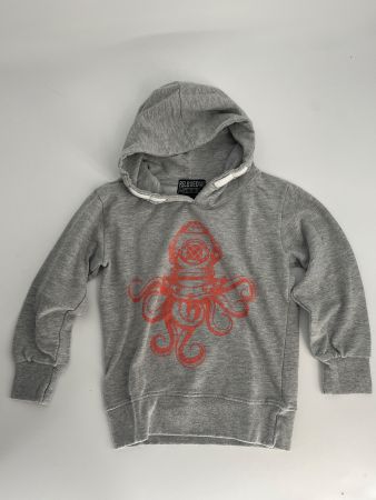 Hoodie mit Krakenprint, Gr. 110 Kapuzenpullover von Reloaded