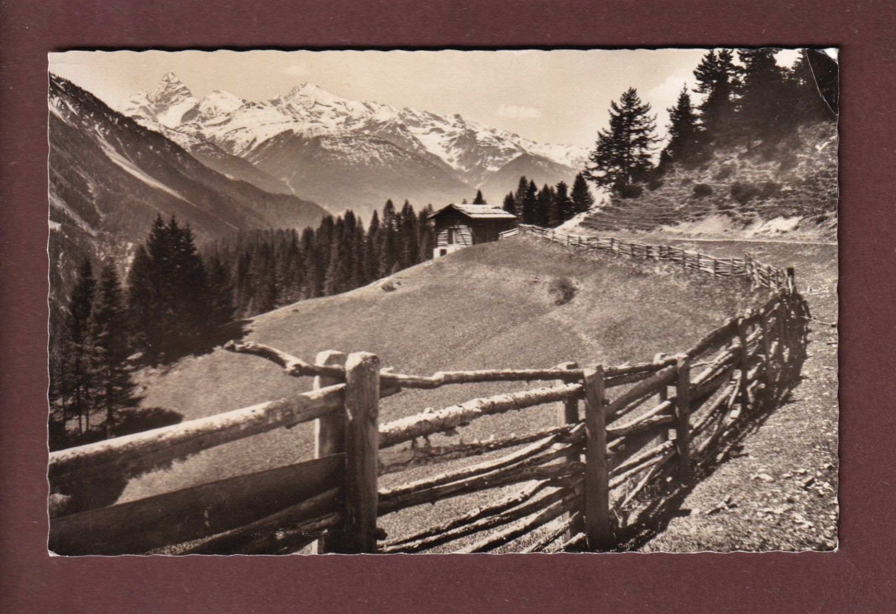 Cartoline postali: WIESEN (GR) - 1958 // Eckbug // – Usato da Pully venduto da nicecards