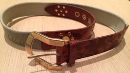 DOLCE & GABBANA Gürtel Belt Braun Gr 95