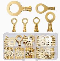 Ringkabelschuhe Messing 5 Grössen M3-M10 Satz 150 Stk. Neu