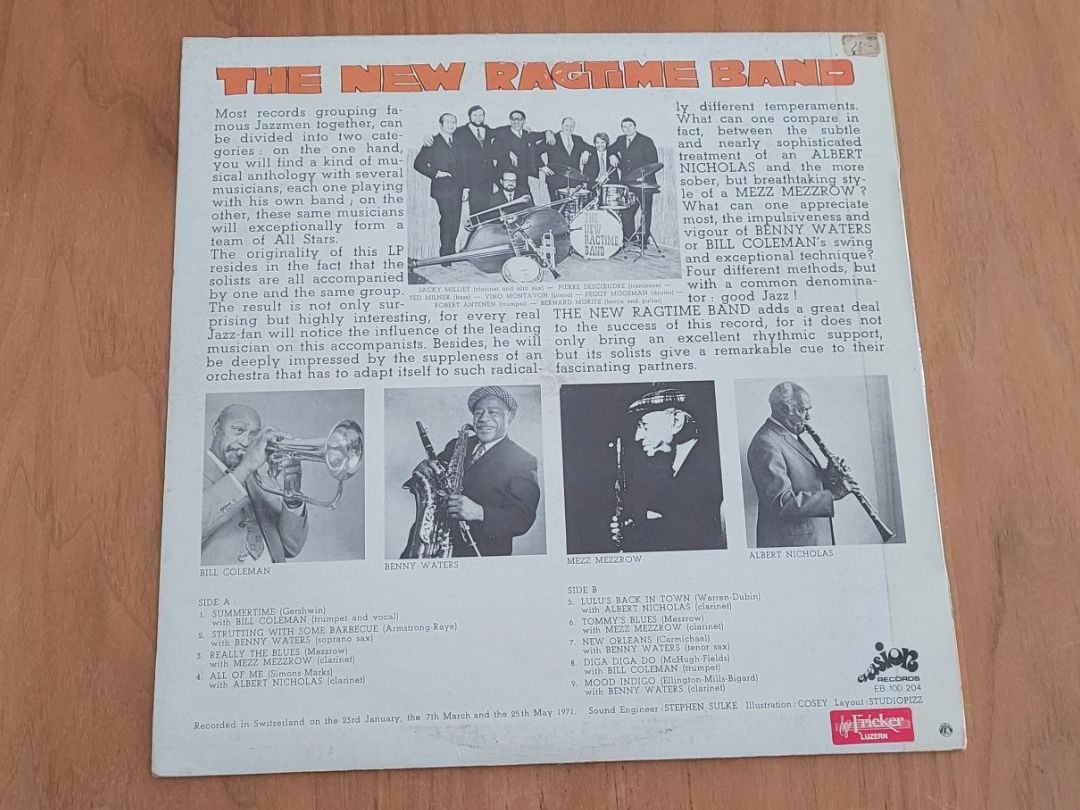 Dischi in vinile: LP  The New Ragtime Band – Usato da Martigny venduto da MZ-67 1