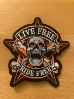 Live Free Ride Free Patch Sticker Aufnäher