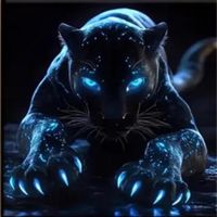 Diamond Painting : schwarzer Panther 30x30cm