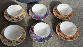 Angelo Fortuna Tassen Set 6 stk Schmetterling Design