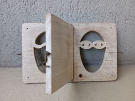SHABBY CHIC Türschild "Frei / Besetzt" aus Holz *NEU