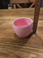 Kleiner Übertopf Keramik rosa gebraucht