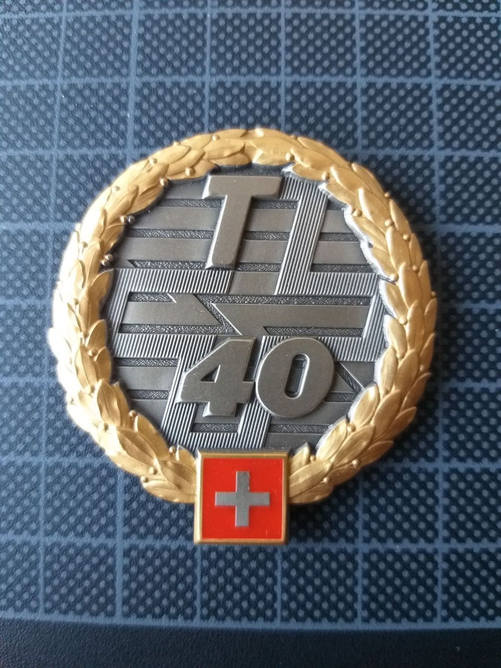 Placchette & Badge: Béretemblem Telecombrigade 40 für Off. – Nuovo (secondo la descrizione) da Bauma venduto da SwissMilitaria