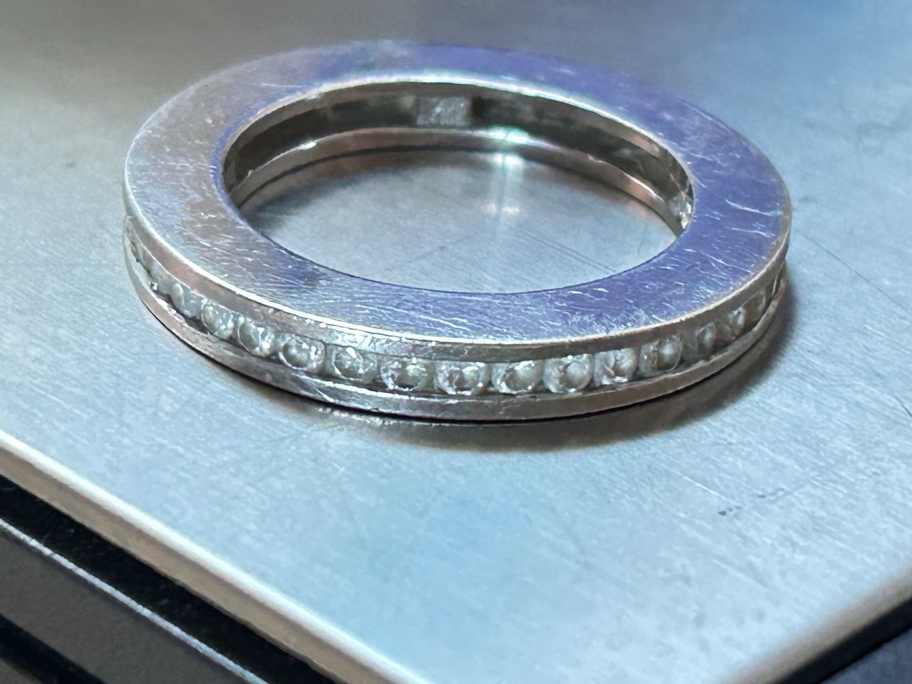 Anelli: Silberring MODERN Gr. 61, Vintage – Usato da Basel venduto da bellespirit