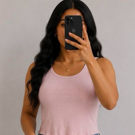 Women's Pink Crop-top