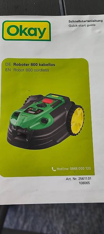 Tondeuses à gazon: Rasenmäher Roboter 800 Okay mit Garage – D'occasion à Cazis par Noelle8 2
