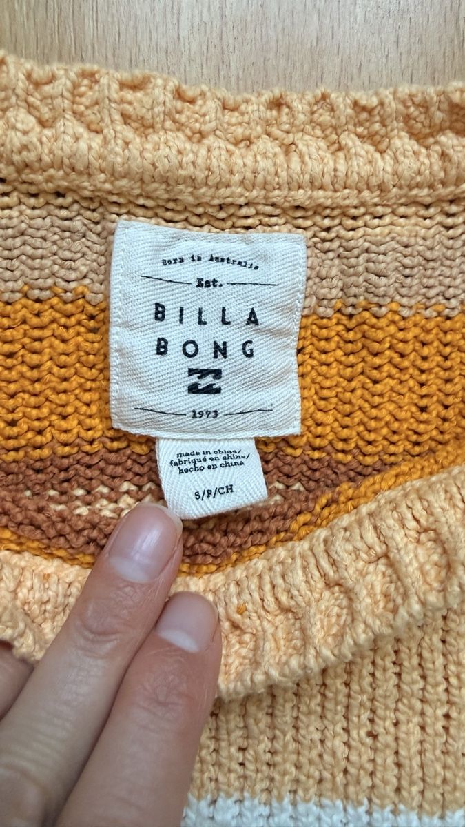 Billabong Maglioni & Felpe: BILLABONG Baumwolle Jumper Gr. S – Usato da Luzern venduto da Nat.B 2