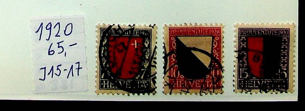 Tutti i francobolli: PRO JUVENTUTE 1920 OBLITÉRÉS. SBK 65.00 / T583 – Usato da Estavayer-le-Lac venduto da nane85