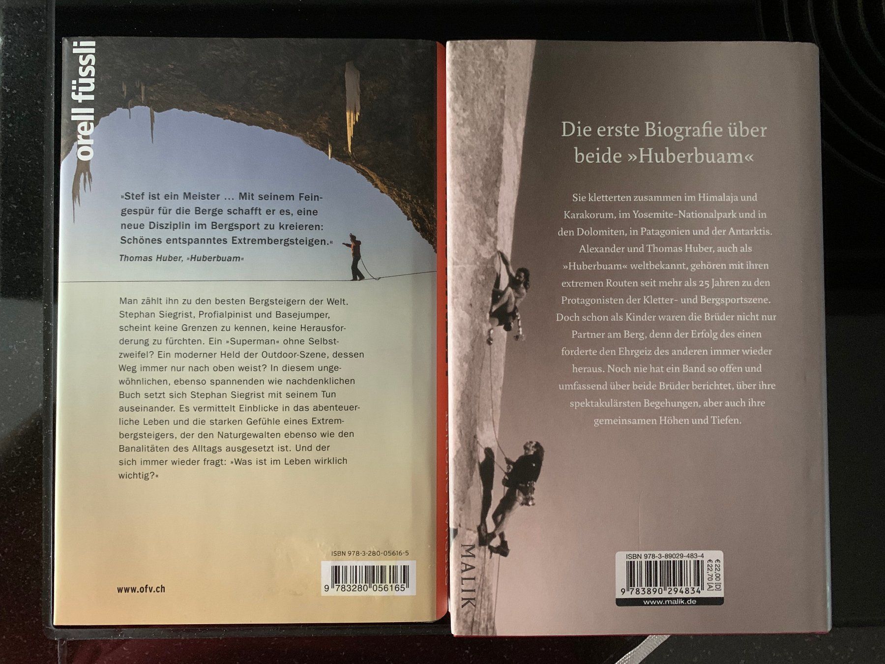Libri: 2 Bücher Bergsteigen A. u. T. Huber und S. Siegrist – Nuovo (secondo la descrizione) da Trimmis venduto da Koga1960 1