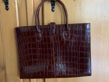 BRIC'S Handtasche aus Krokodillederimitat, Top Zustand!