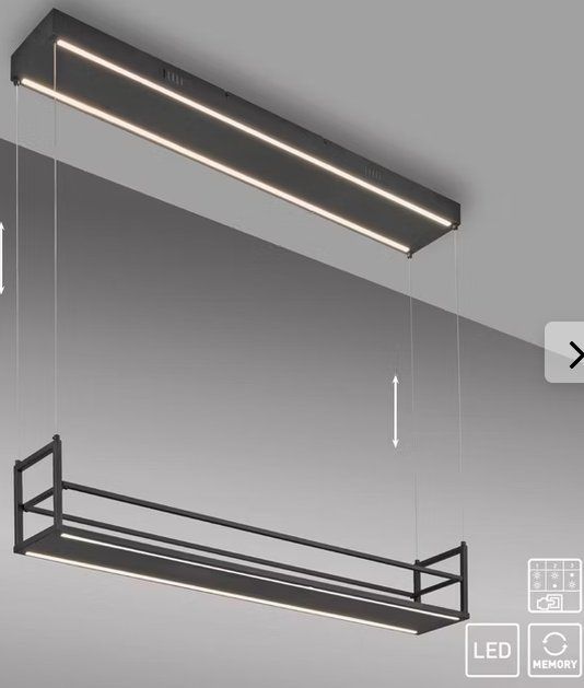 Lampadari & plafoniere: LED Pendelleuchte schwarz, Ablagefläche, Memoryfunktion – Nuovo e nell'imballaggio originale da Dottikon venduto da Patrick110882 2