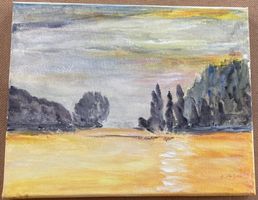 Sommerliche Landschaft von Maria Fischer - Walpen (ID 6556)