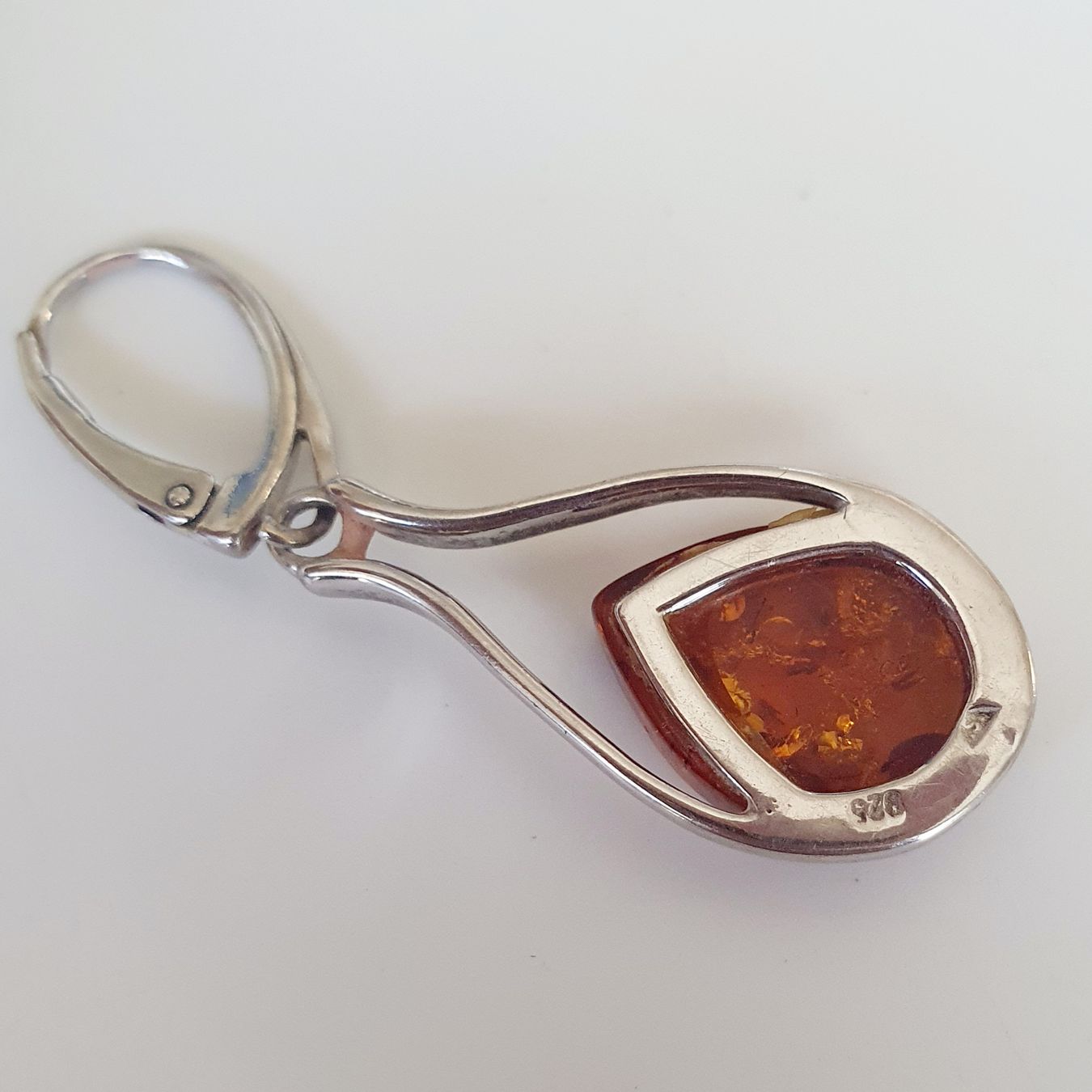 Orecchini pendenti & Orecchini a lobo: Elegante Ohrhänger aus echtem Silber 925 mit Bernstein. – Usato da Kreuzlingen venduto da Wunderkiste123 3