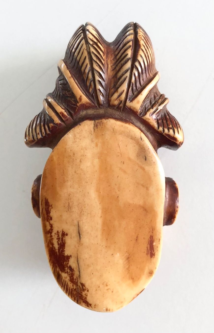 Skulpturen & Statuen: Rarität wunderschöne alte Passport Maske Punu Gabun 7,5 cm – Gebraucht aus Rüthi (Rheintal) von Kunsthaus777 7