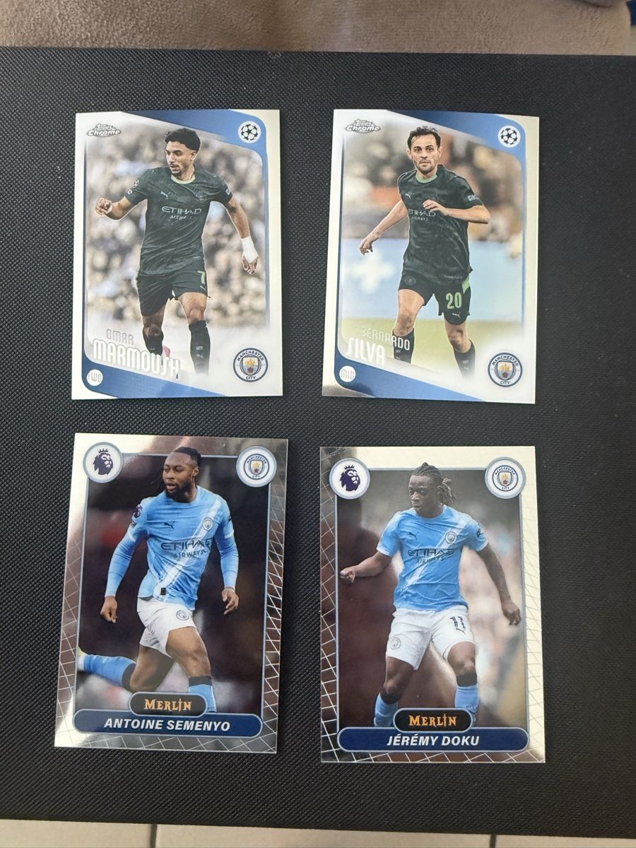 Topps Sammelbilder & Trading cards: 4 cartes topps Man. City – Neu (gemäss Beschreibung) aus La Chaux-de-Fonds von Chacha99