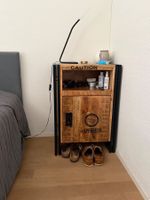 Nachtkommode Iron - Mango massiv / Eisen