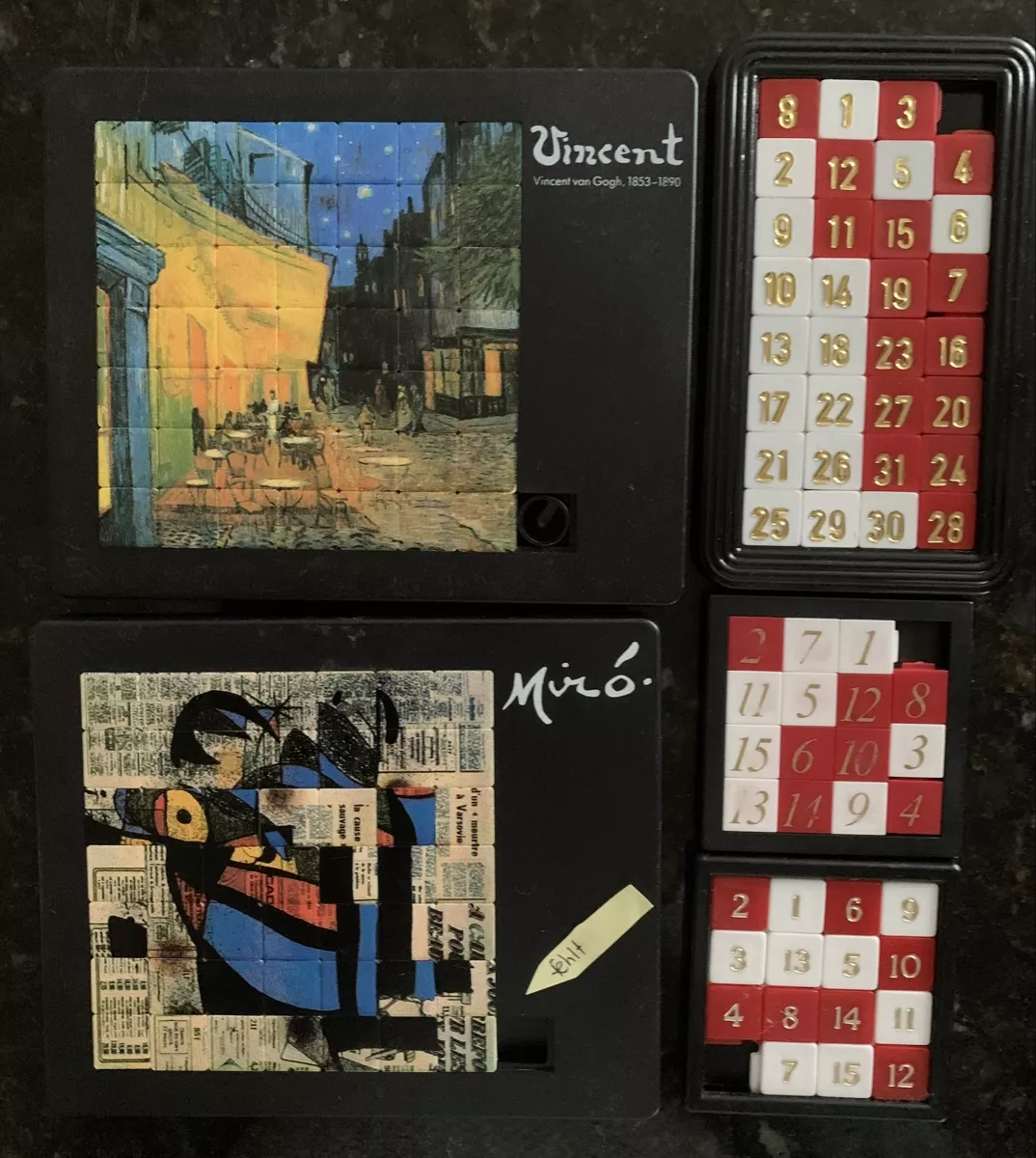 Puzzle: 5 Vintage Schiebe Puzzles – Usato da Egg b. Zürich venduto da ohtannenbaum