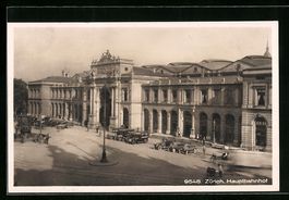 AK Zürich, Partie am Hauptbahnhof, 1927