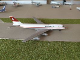 Modellflugzeug SWISSAIR Boeing 747-100 