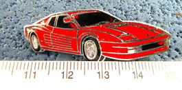 FERRARI TESTAROSSA SPORT-AUTO ANSTECKNADEL ENAMEL 44mm BREIT